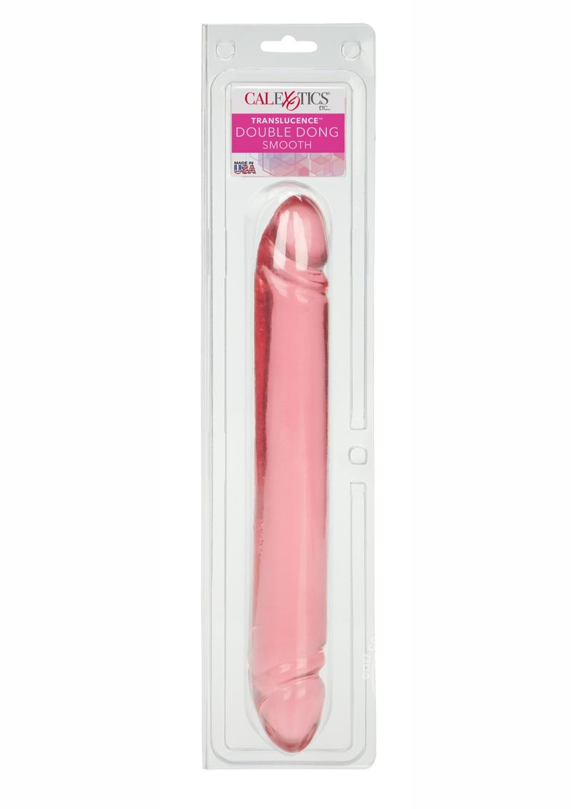 Translucence Smoth Double Dildo 12in - Pink