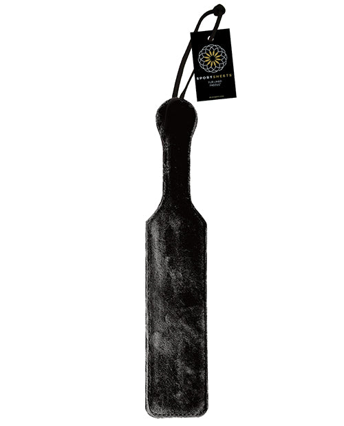 Sportsheets Leather Paddle w/Black Fur