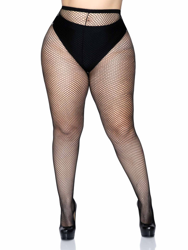 Plus Size Fishnet Pantyhose PLUS