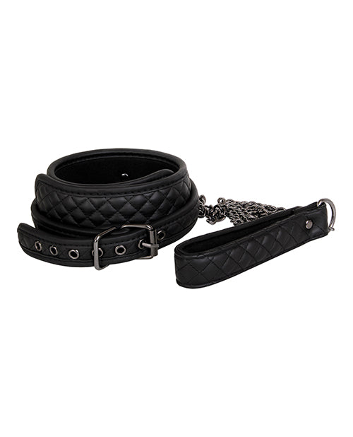 Adam & Eve's Fetish Dreams Collar & Leash - Black