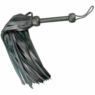 Flogger - Leather 30" Softy Calf Leather 72 Tail Master Flogger Black