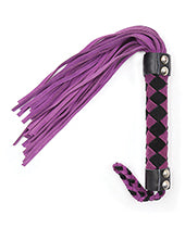 Plesur 15" Leather Flogger - Purple