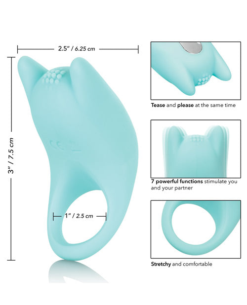 Silicone Rechargeable Dual Exciter Enhancer - Teal