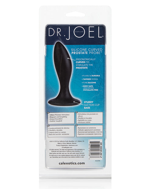 Dr Joel Kaplan Silicone Prostate Probe Curved - Black