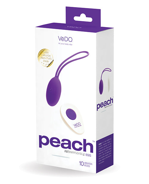 VeDO Peach Rechargeable Egg Vibe