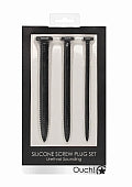 Silicone Screw Plug Set - Urethral Sounding - Black